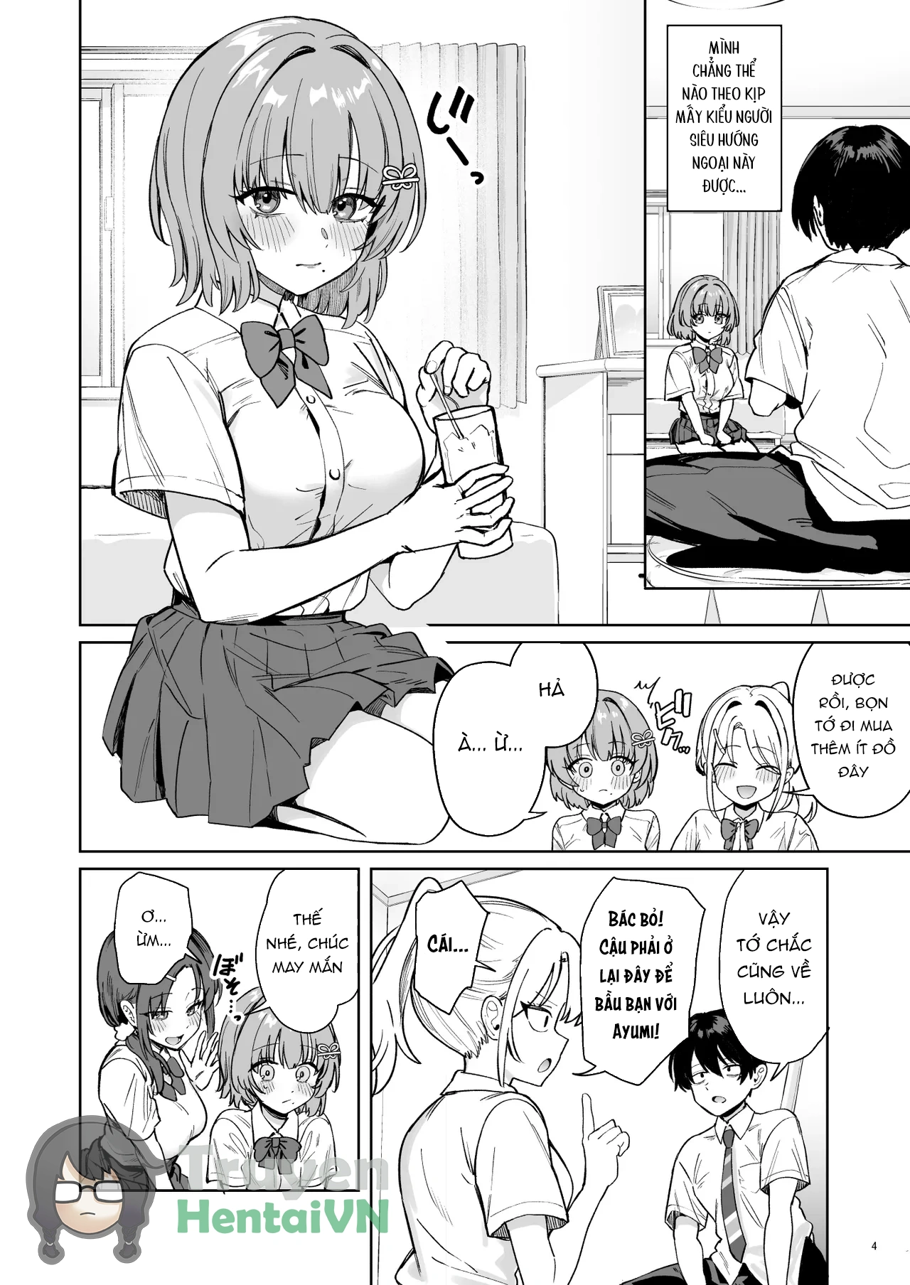 HentaiVN.net - Ảnh 8 - Class de Kakure Ninki no Hirose-san ga Guigui kuru! - Chap 1