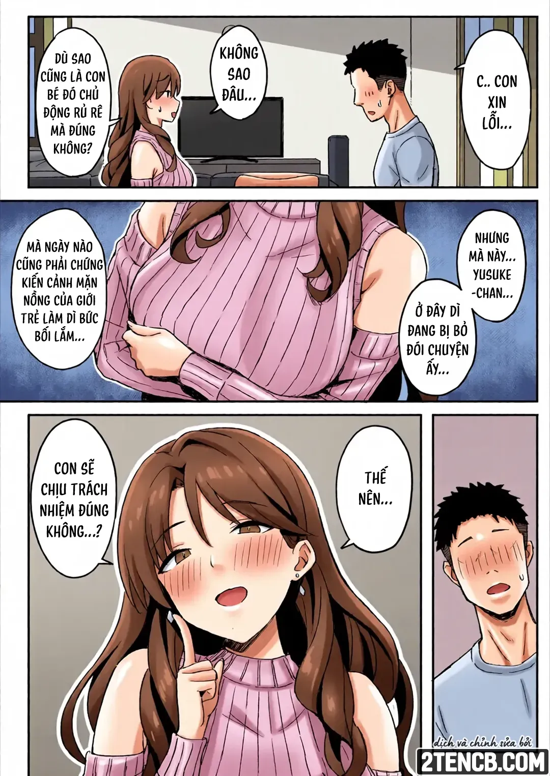 HentaiVN.net - Ảnh 33 - Mẹ và chị gái kế đều trở thành bạn tình của tôi - Chap 1