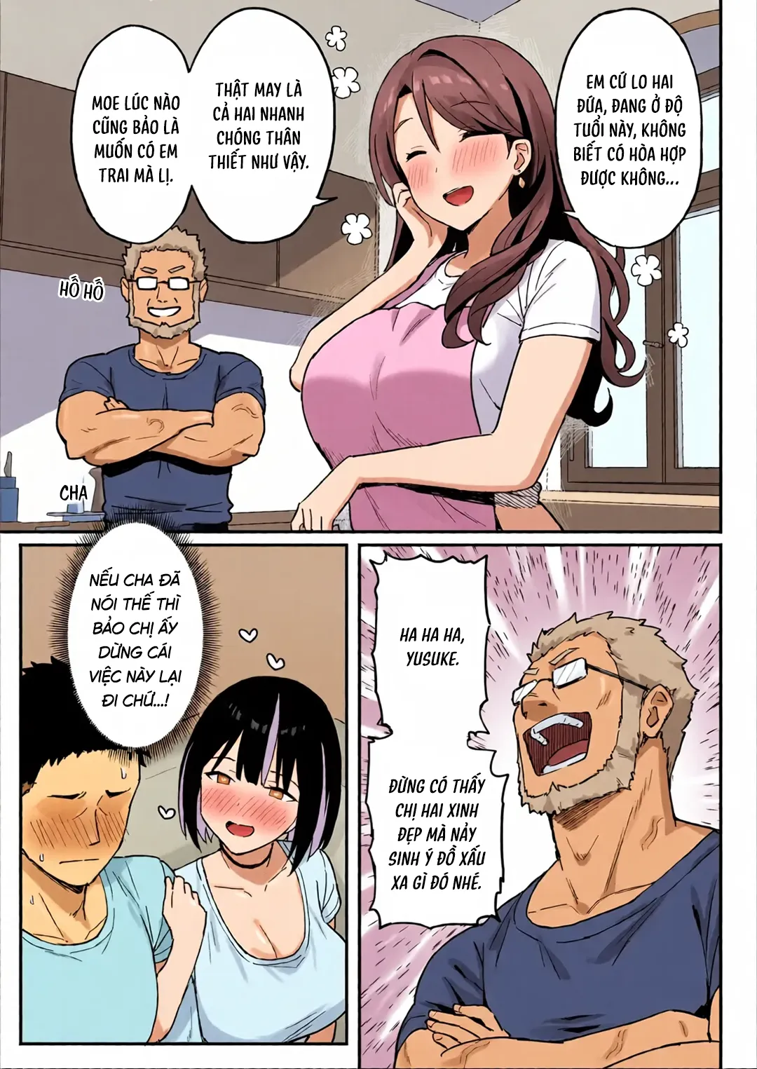 HentaiVN.net - Ảnh 4 - Mẹ và chị gái kế đều trở thành bạn tình của tôi - Chap 1