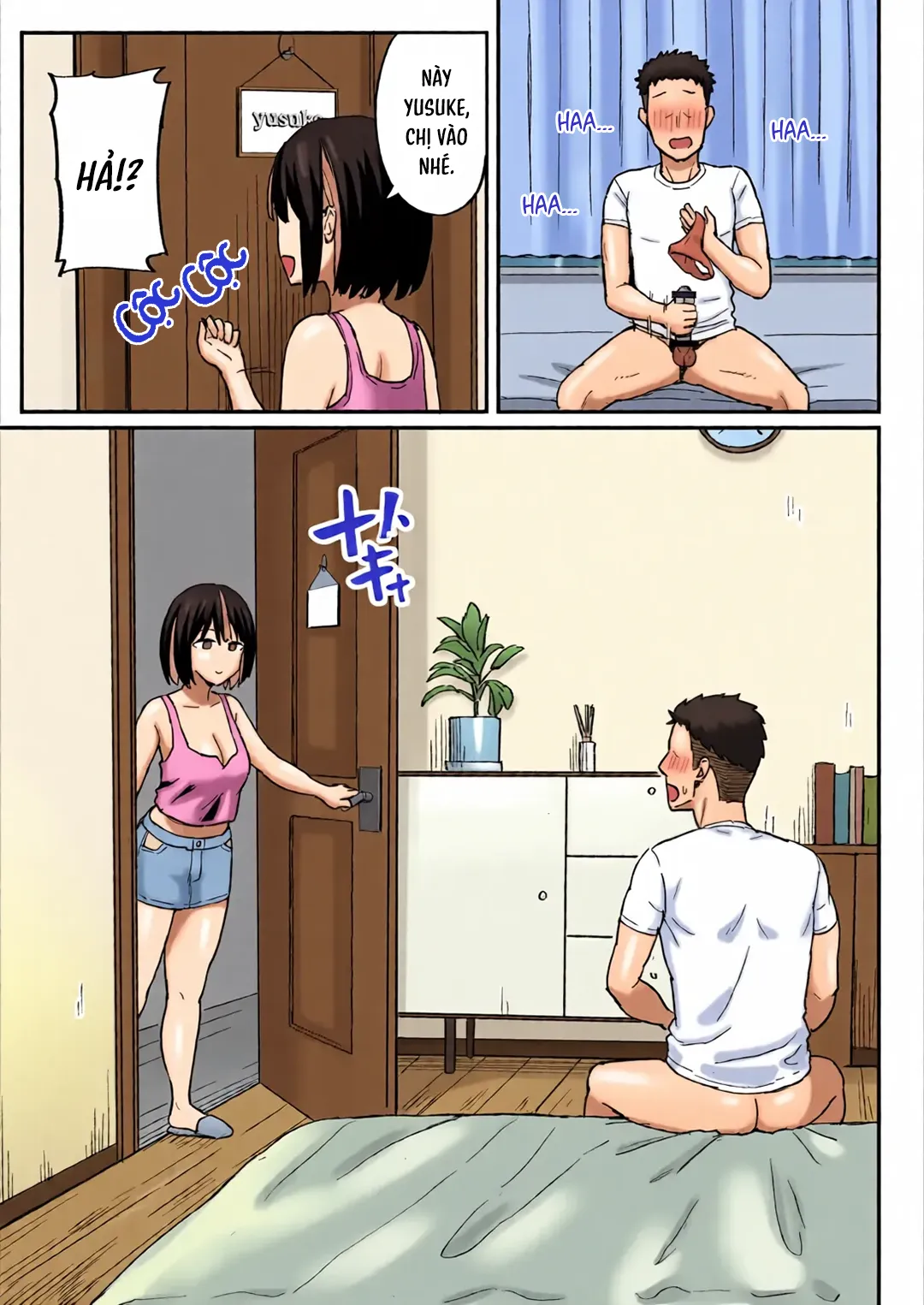 HentaiVN.net - Ảnh 8 - Mẹ và chị gái kế đều trở thành bạn tình của tôi - Chap 1
