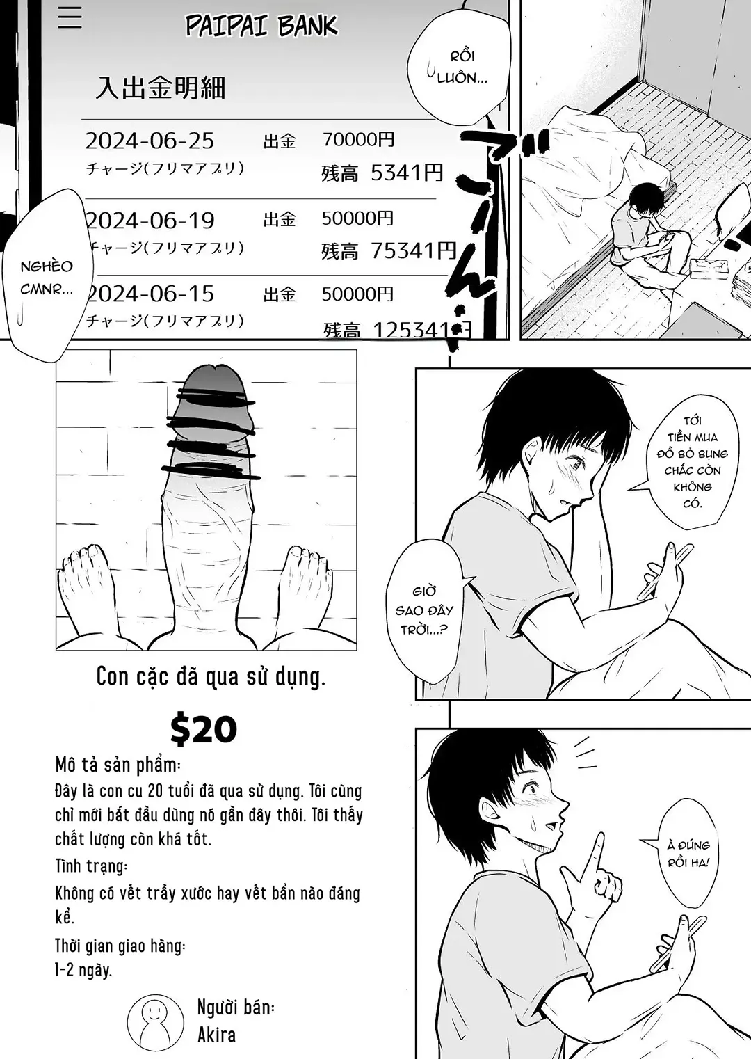 HentaiVN.net - Ảnh 48 - Mua lồn trên app chợ đồ được luôn - Chap 1