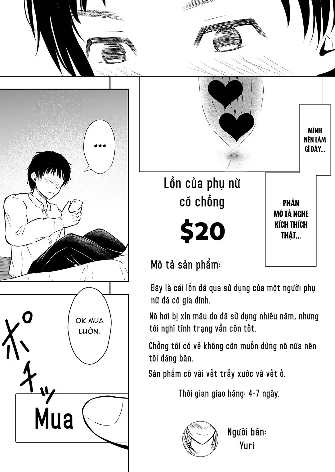 HentaiVN.net - Ảnh 5 - Mua lồn trên app chợ đồ được luôn - Chap 1