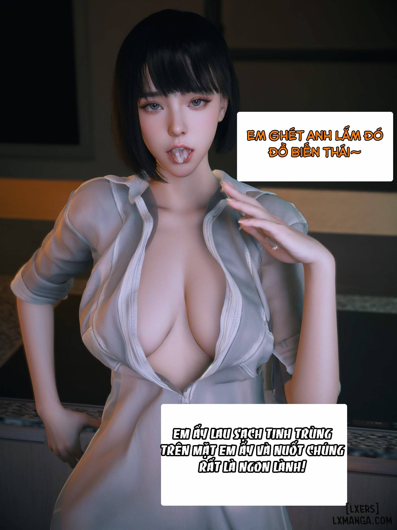 HentaiVN.net - Ảnh 56 - Cô Bạn Cùng Phòng Quá Dâm - Chap 1