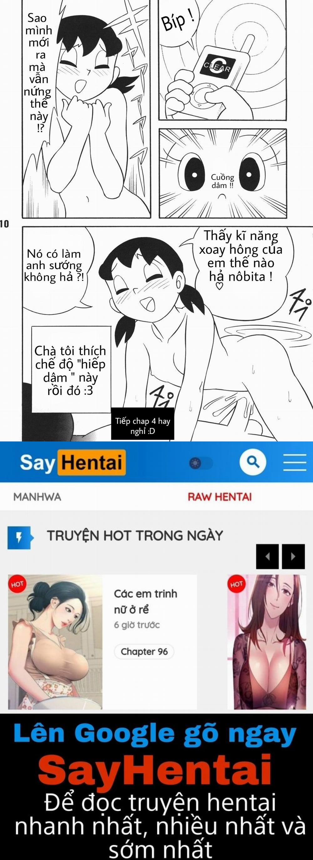 HentaiVN.net - Ảnh 8 - Tuyển Tập Doraemon Doujinshi 18+ [Bảo bối thần thánh] - Chap 3