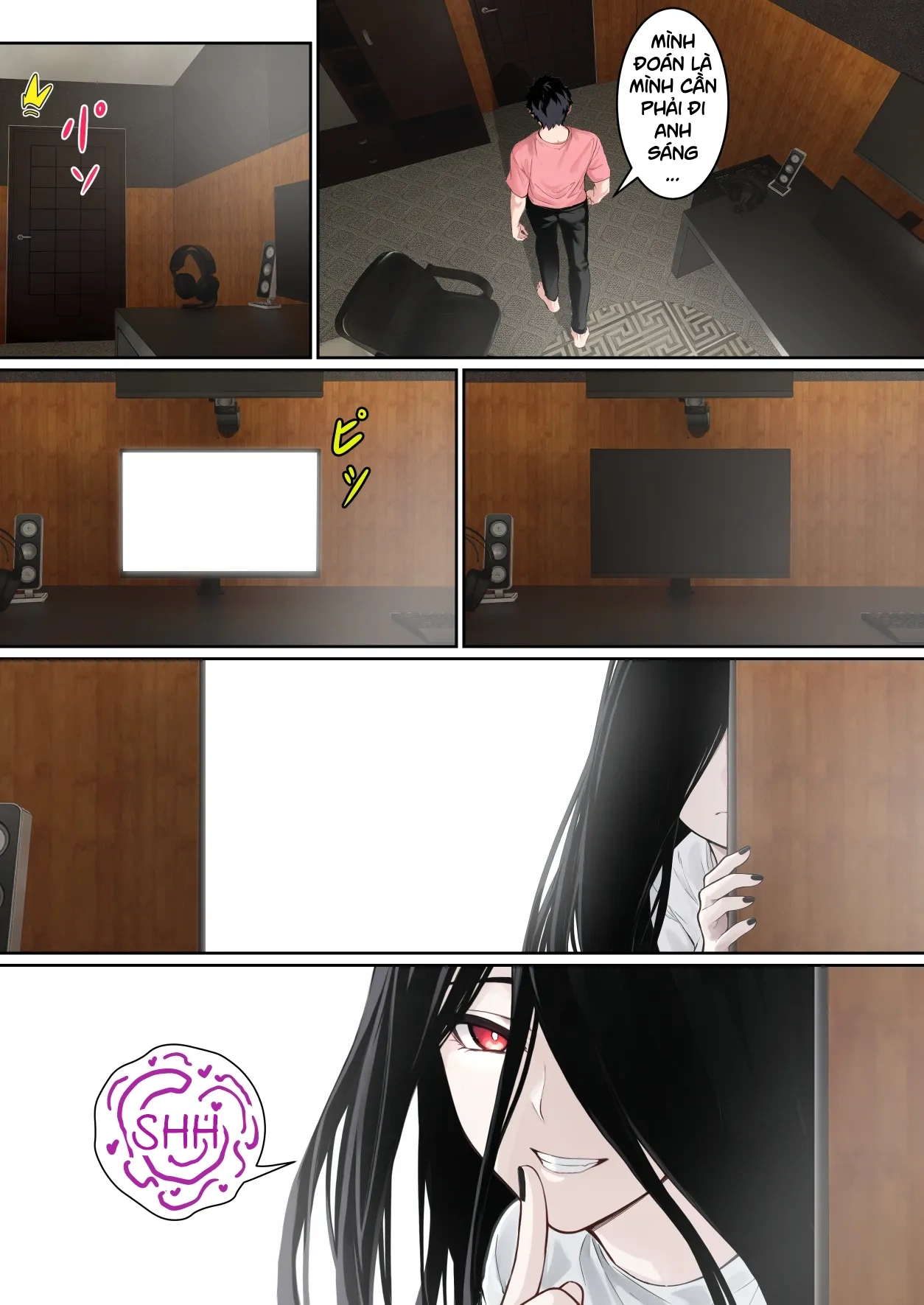HentaiVN.net - Ảnh 20 - Regarding Sadako Getting Stuck On A Computer Screen - Chap 3