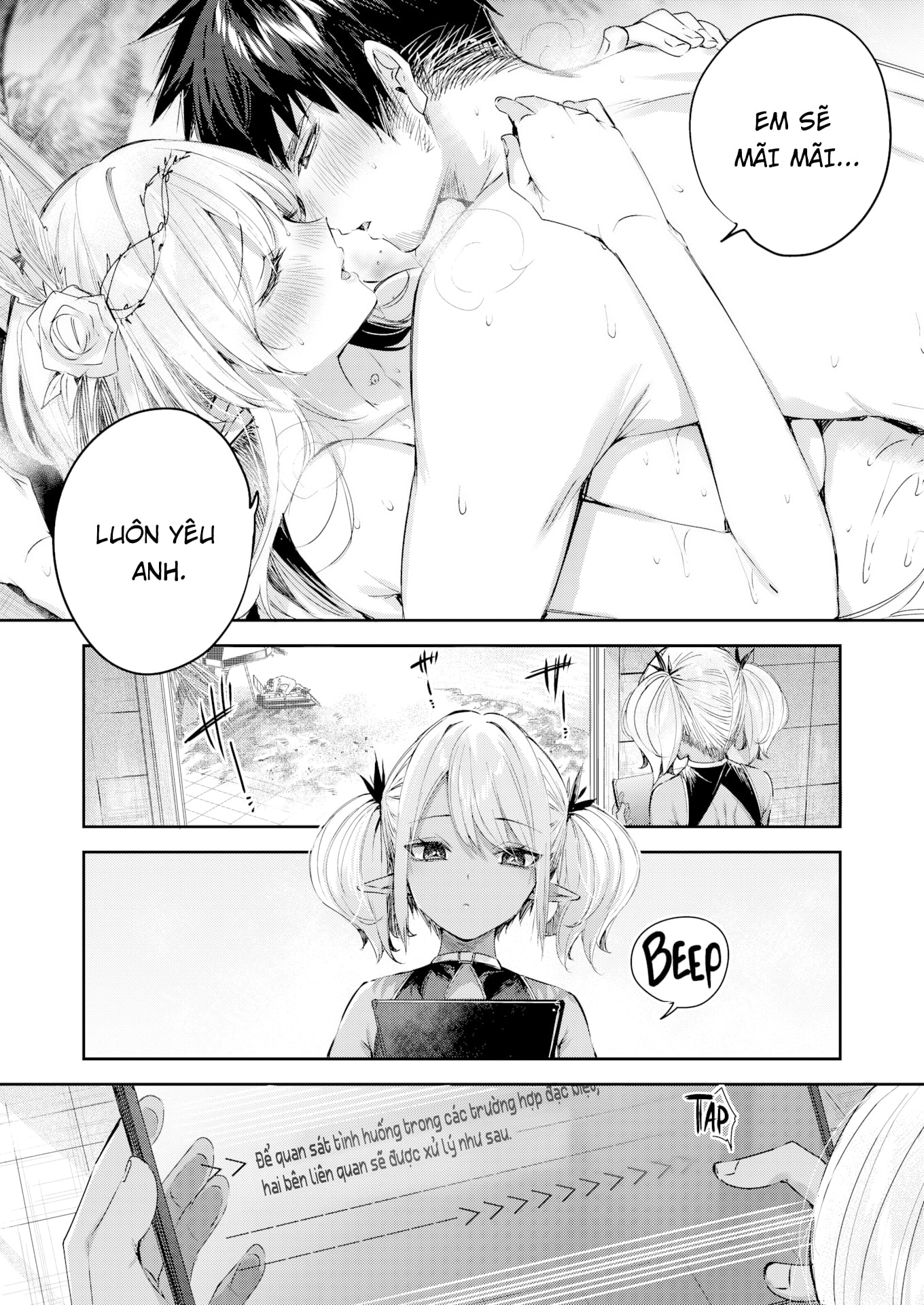 HentaiVN.net - Ảnh 29 - Cuộc Chạm Trán Của Chàng Thợ Săn Đơn Độc Trong Khu Rừng Yêu Tinh [Dokushinn Hunter no Deai ha Elf no Mori de ;独身ハンターの出逢いはエルフの森で] - Chap 5