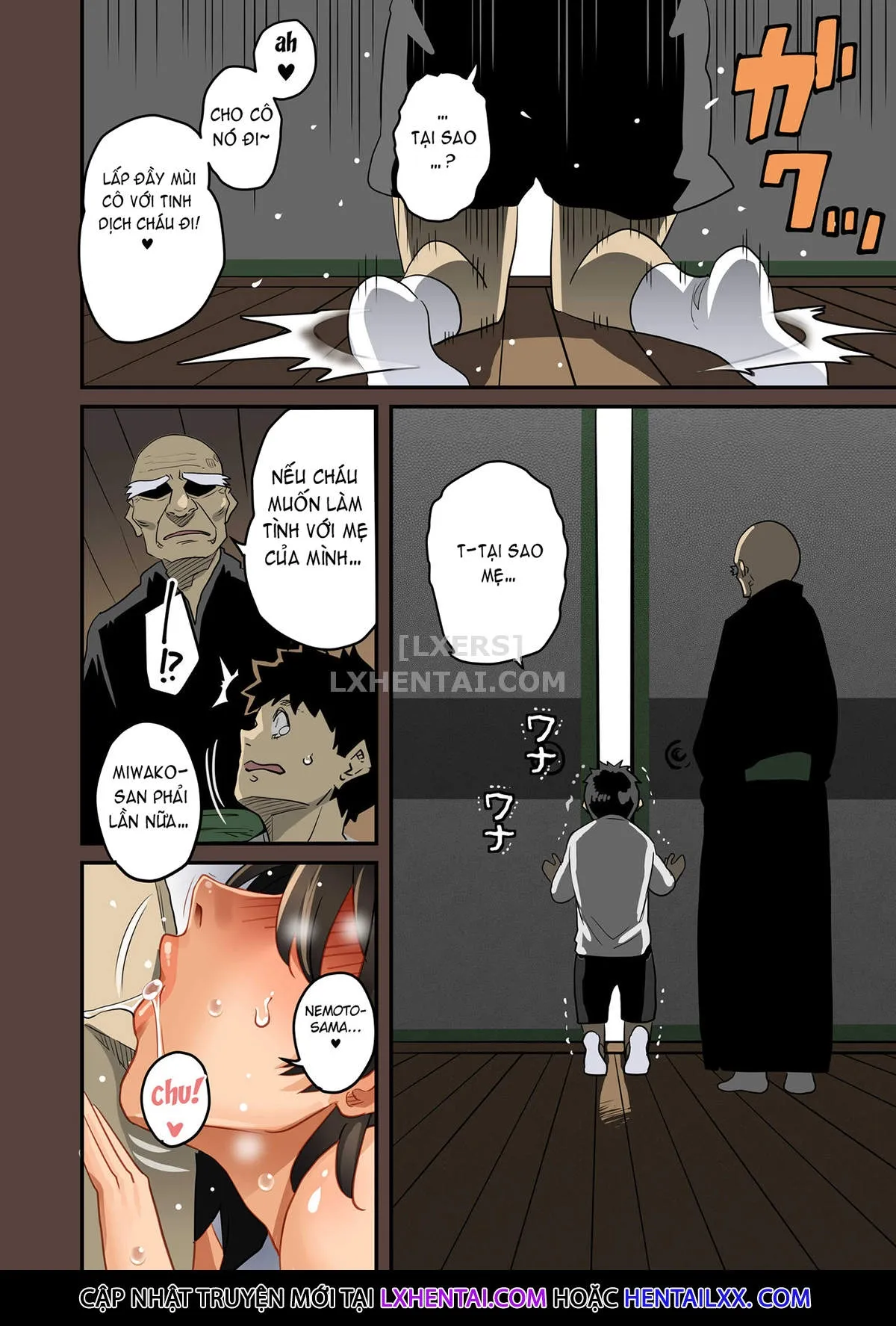 HentaiVN.net - Ảnh 32 - Gia Tộc Dâm Loàn [Zenin Shikkaku - Hahaoya No Mesubuta Sex Choukyou Kiroku] - Chap 12