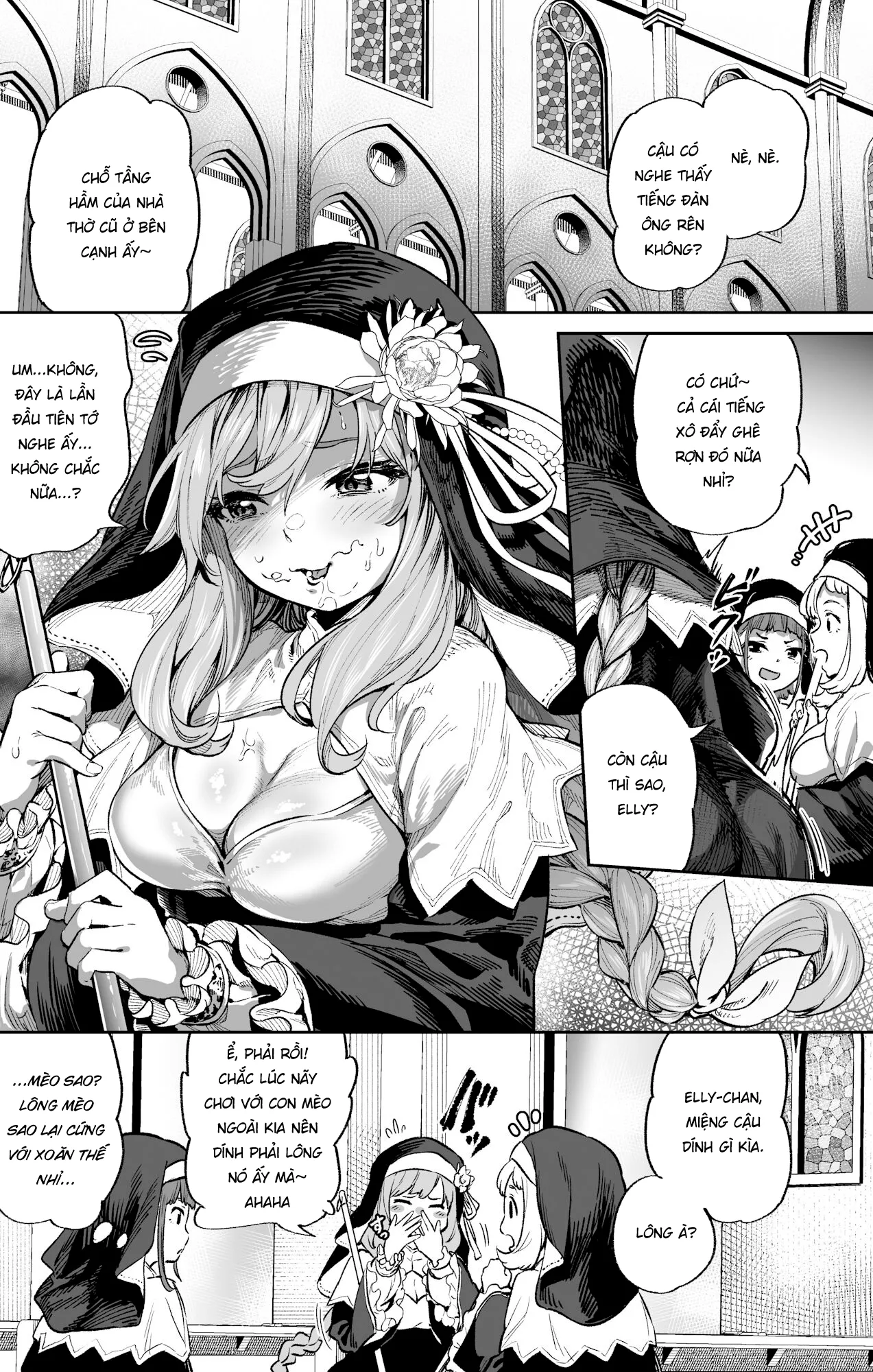 HentaiVN.net - Ảnh 6 - Lỗ xưng tội [The Confession Hole, Zangeshitsu no Ana, 懺悔室の穴] - Chap 1