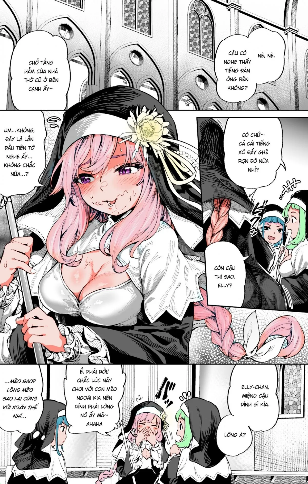 HentaiVN.net - Ảnh 5 - Lỗ xưng tội [The Confession Hole, Zangeshitsu no Ana, 懺悔室の穴] - Chap 2