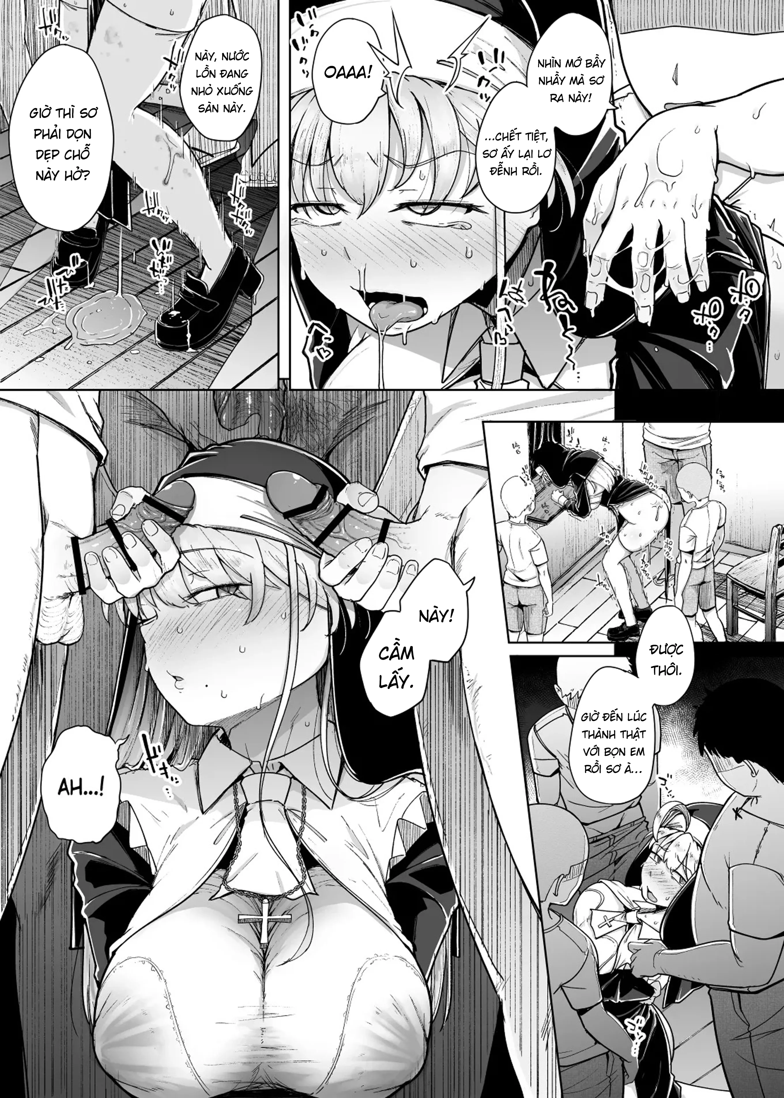HentaiVN.net - Ảnh 30 - Lỗ xưng tội [The Confession Hole, Zangeshitsu no Ana, 懺悔室の穴] - Chap 7