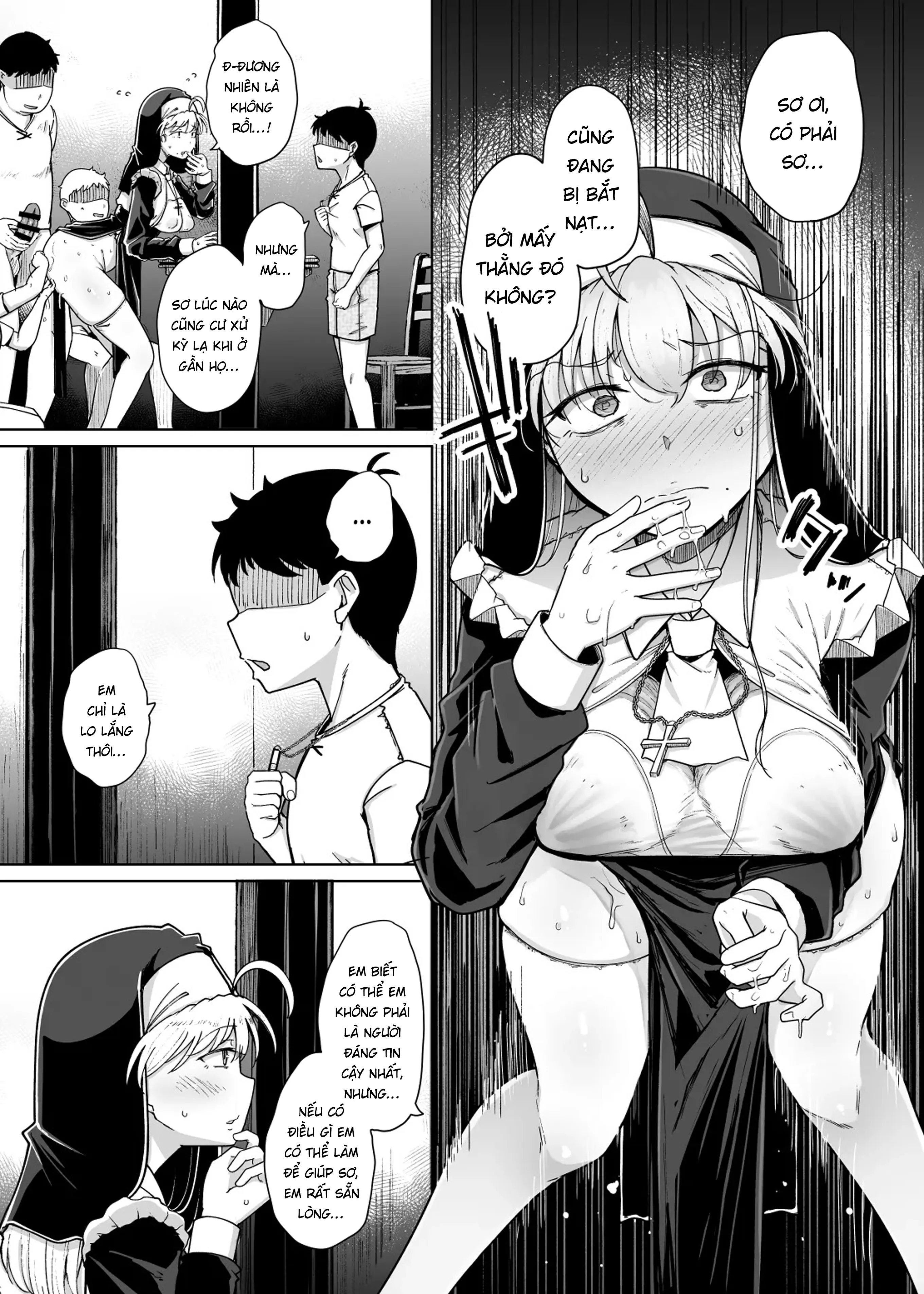 HentaiVN.net - Ảnh 34 - Lỗ xưng tội [The Confession Hole, Zangeshitsu no Ana, 懺悔室の穴] - Chap 7