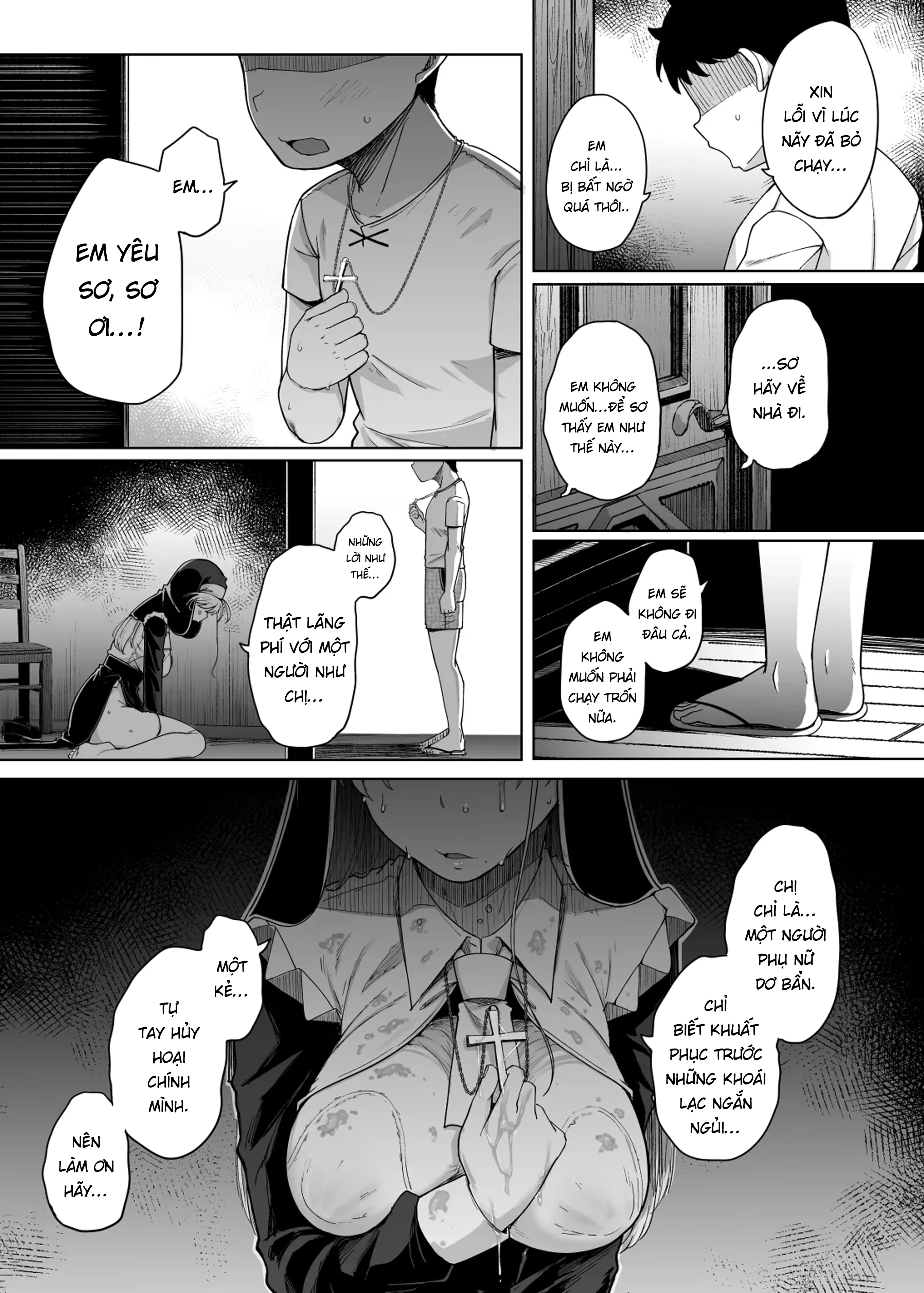 HentaiVN.net - Ảnh 42 - Lỗ xưng tội [The Confession Hole, Zangeshitsu no Ana, 懺悔室の穴] - Chap 7