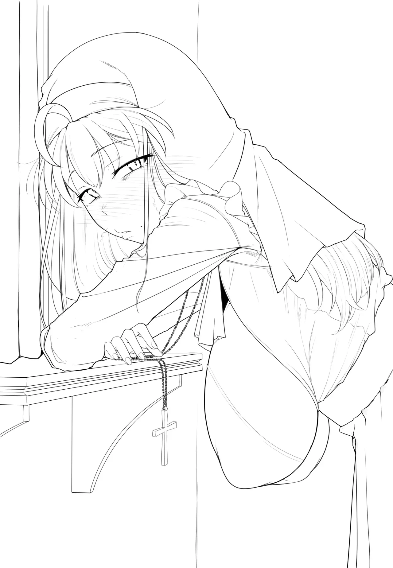 HentaiVN.net - Ảnh 56 - Lỗ xưng tội [The Confession Hole, Zangeshitsu no Ana, 懺悔室の穴] - Chap 7