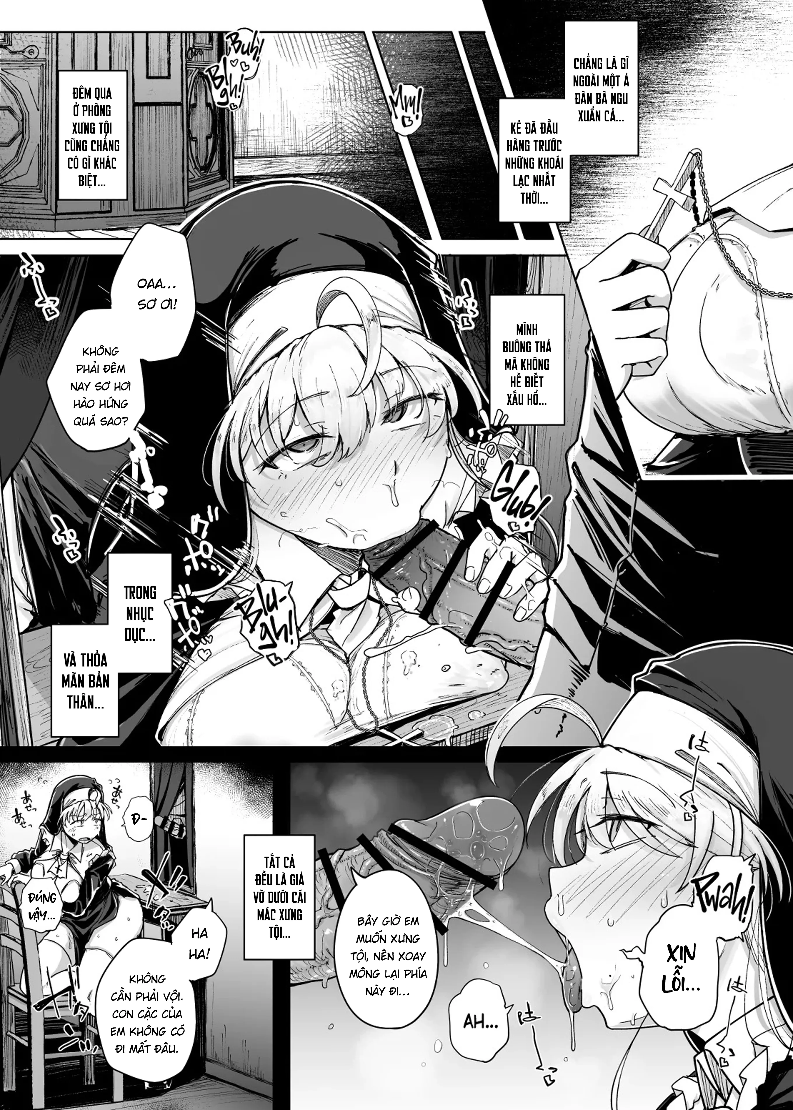 HentaiVN.net - Ảnh 9 - Lỗ xưng tội [The Confession Hole, Zangeshitsu no Ana, 懺悔室の穴] - Chap 7