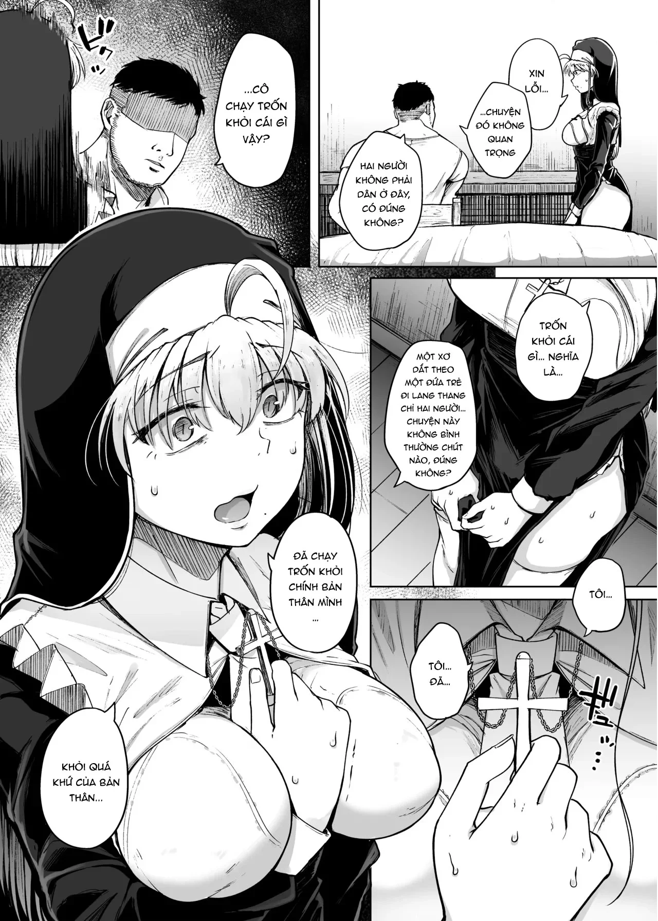 HentaiVN.net - Ảnh 11 - Lỗ xưng tội [The Confession Hole, Zangeshitsu no Ana, 懺悔室の穴] - Chap 8