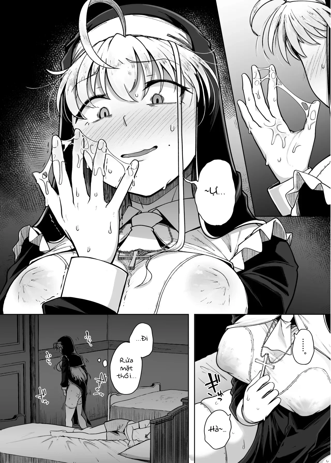 HentaiVN.net - Ảnh 21 - Lỗ xưng tội [The Confession Hole, Zangeshitsu no Ana, 懺悔室の穴] - Chap 8