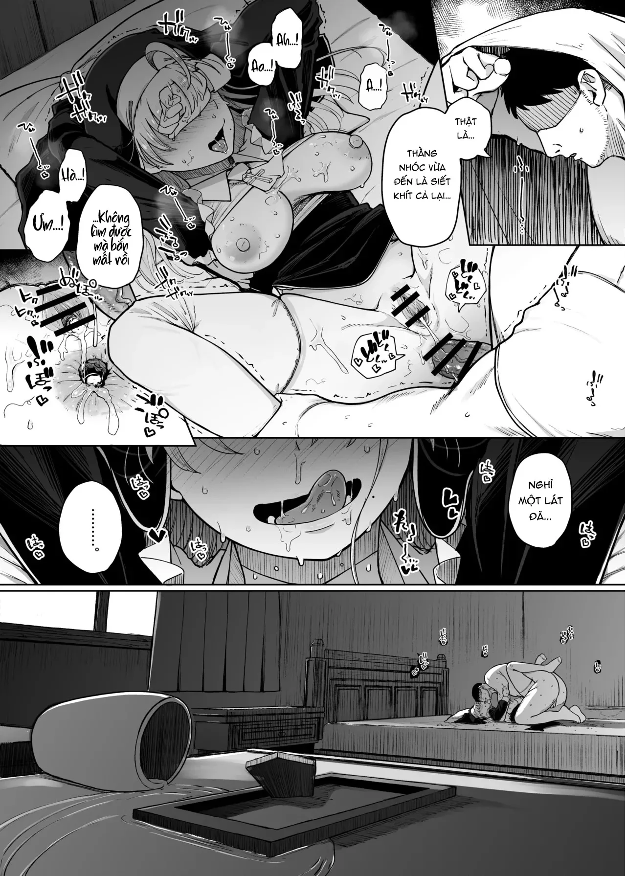 HentaiVN.net - Ảnh 46 - Lỗ xưng tội [The Confession Hole, Zangeshitsu no Ana, 懺悔室の穴] - Chap 8
