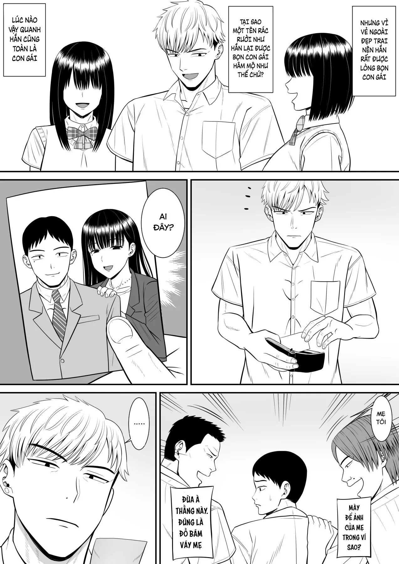 HentaiVN.net - Ảnh 9 - Địt mẹ thằng bắt nạt nó địt mẹ tôi!? [Ijimekko ni Haha wo Netorareta Hanashi ga Kikitai?] - Chap 1