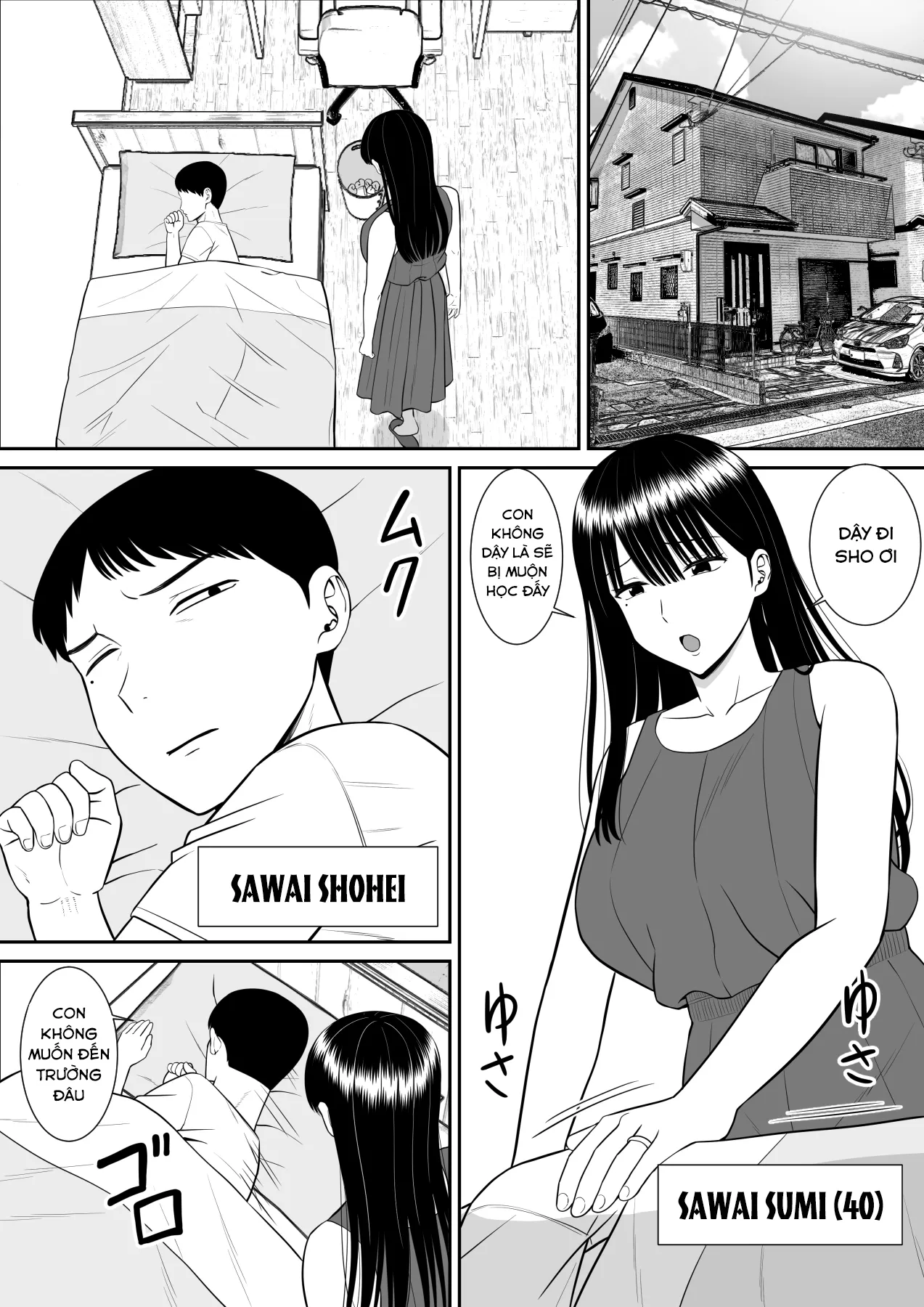 HentaiVN.net - Ảnh 4 - Địt mẹ thằng bắt nạt nó địt mẹ tôi!? [Ijimekko ni Haha wo Netorareta Hanashi ga Kikitai?] - Chap 1