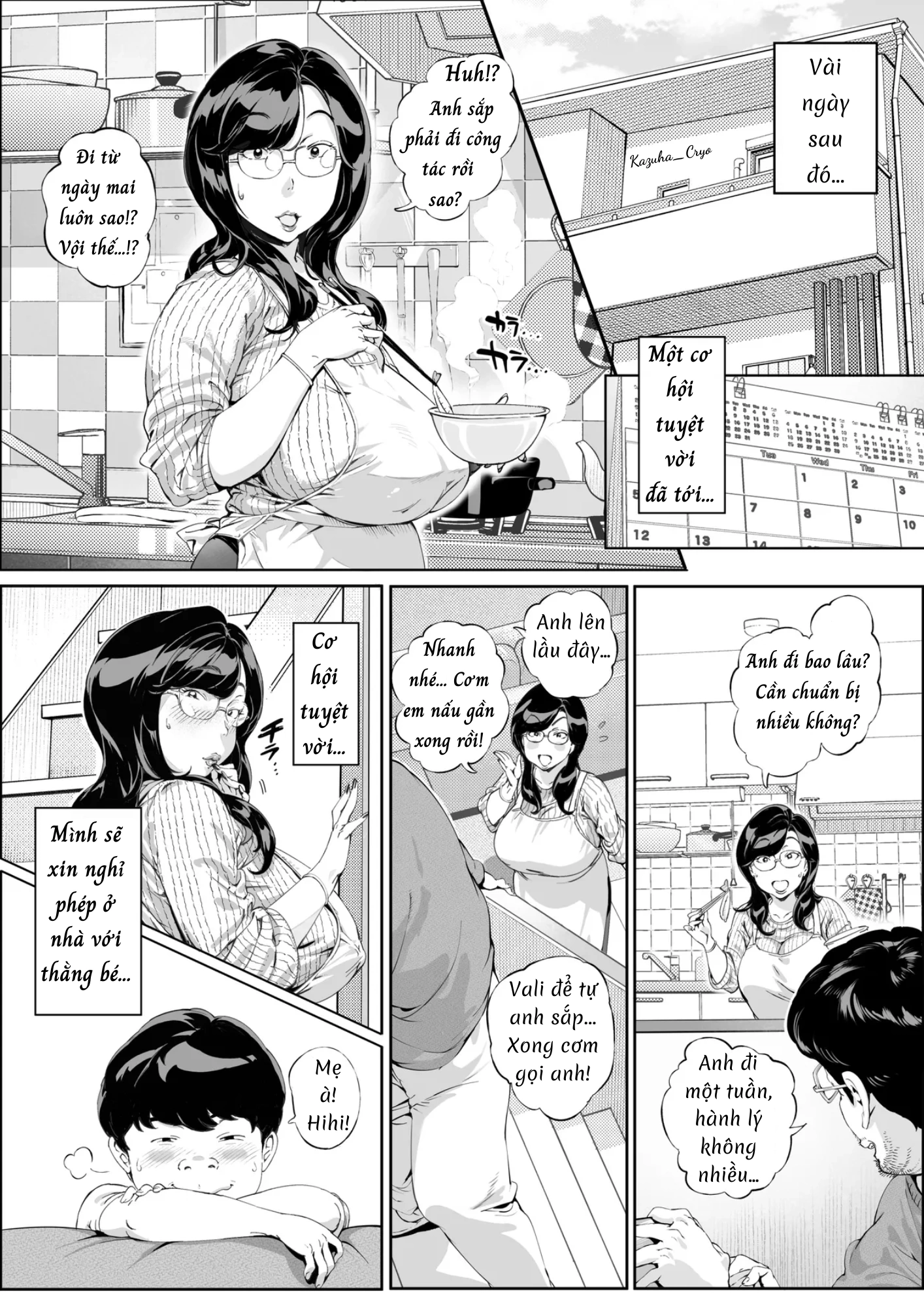 HentaiVN.net - Ảnh 18 - Nhật ký tình yêu của mẹ - Chap 3