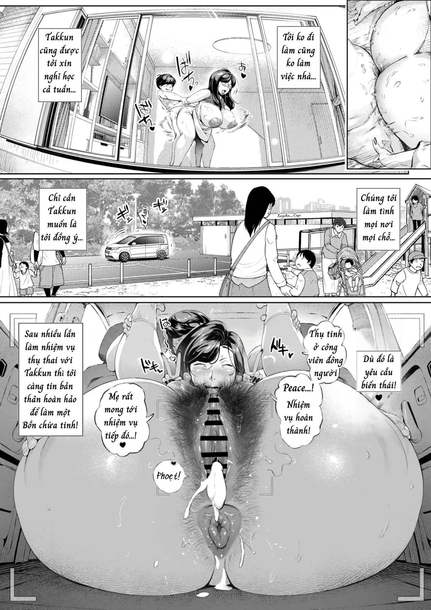 HentaiVN.net - Ảnh 31 - Nhật ký tình yêu của mẹ - Chap 3
