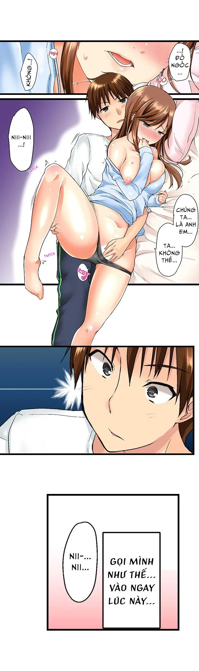 HentaiVN.net - Ảnh 10 - Anh trai trượt vào trong tôi khi tắm chung [Overflow | Jitsu Wa Ima Haittemasu.... Ofuro De Onii-Chan No Katai Are Ga...] - Chap 4