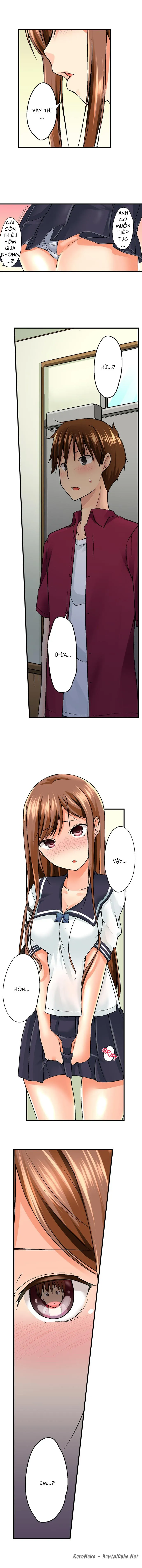 HentaiVN.net - Ảnh 5 - Anh trai trượt vào trong tôi khi tắm chung [Overflow | Jitsu Wa Ima Haittemasu.... Ofuro De Onii-Chan No Katai Are Ga...] - Chap 8