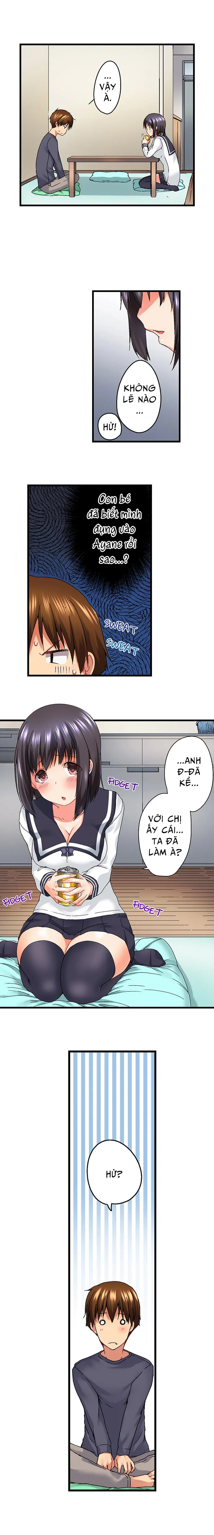 HentaiVN.net - Ảnh 7 - Anh trai trượt vào trong tôi khi tắm chung [Overflow | Jitsu Wa Ima Haittemasu.... Ofuro De Onii-Chan No Katai Are Ga...] - Chap 10