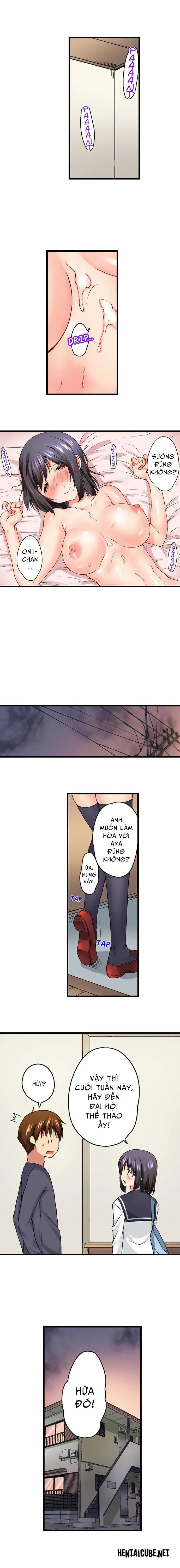 HentaiVN.net - Ảnh 9 - Anh trai trượt vào trong tôi khi tắm chung [Overflow | Jitsu Wa Ima Haittemasu.... Ofuro De Onii-Chan No Katai Are Ga...] - Chap 12