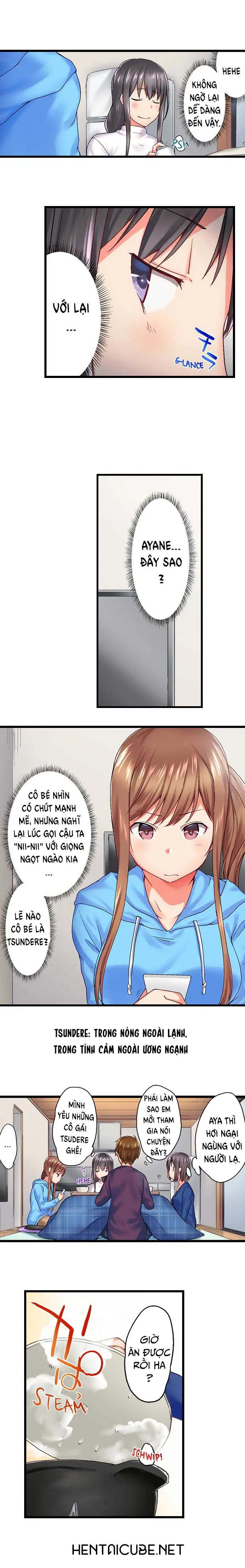 HentaiVN.net - Ảnh 10 - Anh trai trượt vào trong tôi khi tắm chung [Overflow | Jitsu Wa Ima Haittemasu.... Ofuro De Onii-Chan No Katai Are Ga...] - Chap 31