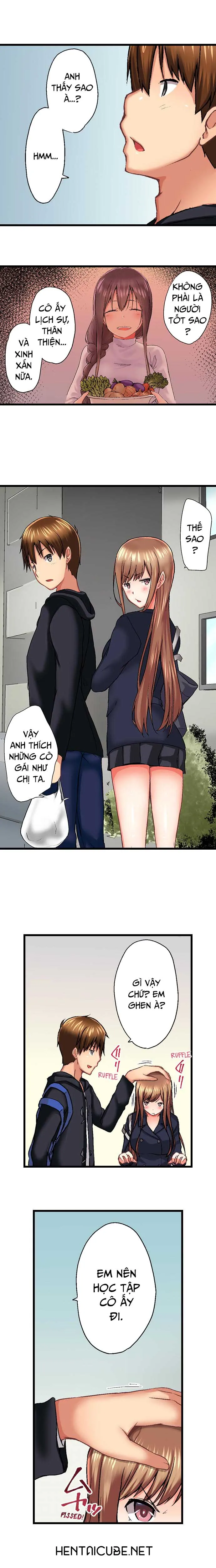 HentaiVN.net - Ảnh 9 - Anh trai trượt vào trong tôi khi tắm chung [Overflow | Jitsu Wa Ima Haittemasu.... Ofuro De Onii-Chan No Katai Are Ga...] - Chap 34