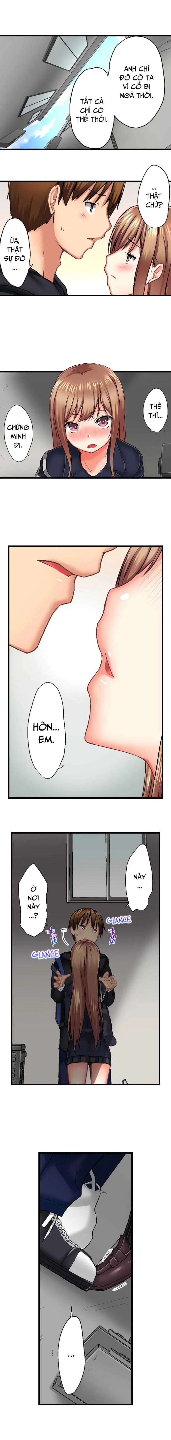 HentaiVN.net - Ảnh 5 - Anh trai trượt vào trong tôi khi tắm chung [Overflow | Jitsu Wa Ima Haittemasu.... Ofuro De Onii-Chan No Katai Are Ga...] - Chap 35