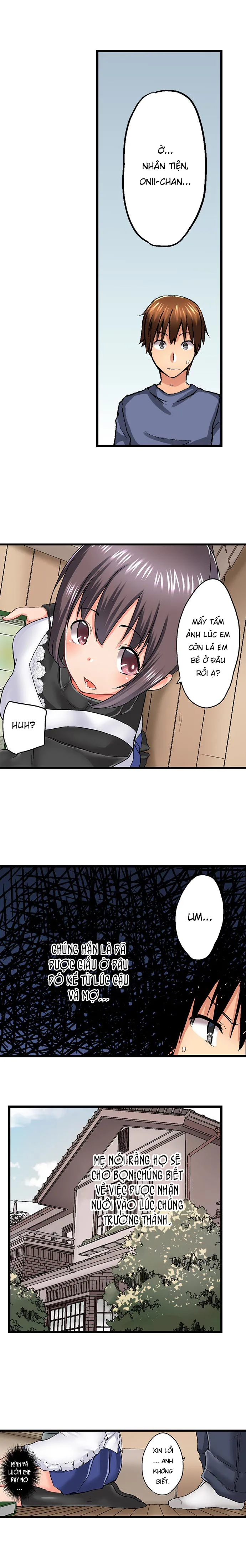 HentaiVN.net - Ảnh 9 - Anh trai trượt vào trong tôi khi tắm chung [Overflow | Jitsu Wa Ima Haittemasu.... Ofuro De Onii-Chan No Katai Are Ga...] - Chap 37
