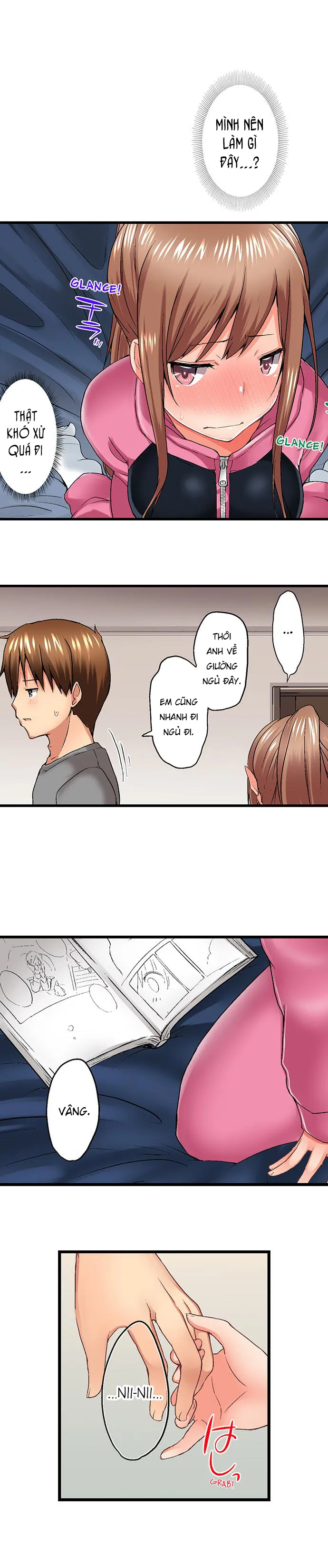 HentaiVN.net - Ảnh 8 - Anh trai trượt vào trong tôi khi tắm chung [Overflow | Jitsu Wa Ima Haittemasu.... Ofuro De Onii-Chan No Katai Are Ga...] - Chap 40