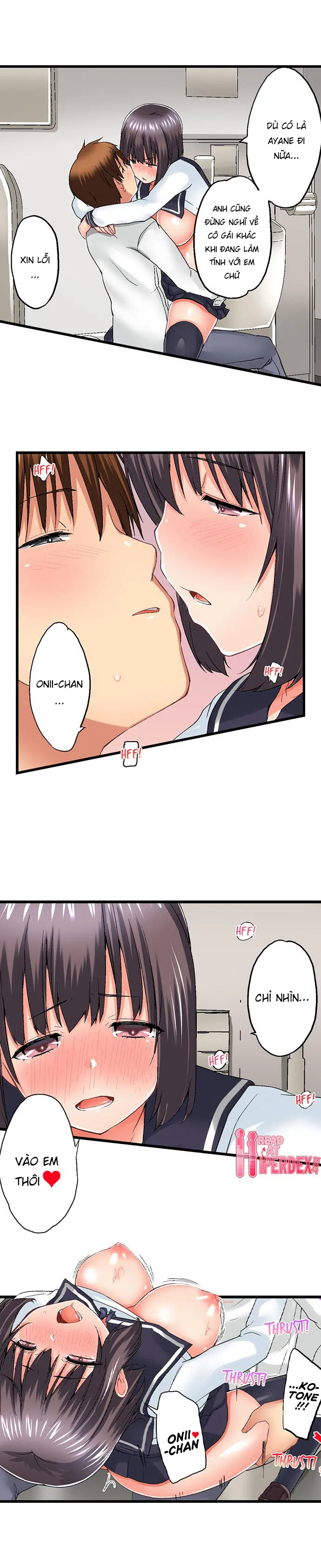 HentaiVN.net - Ảnh 8 - Anh trai trượt vào trong tôi khi tắm chung [Overflow | Jitsu Wa Ima Haittemasu.... Ofuro De Onii-Chan No Katai Are Ga...] - Chap 45