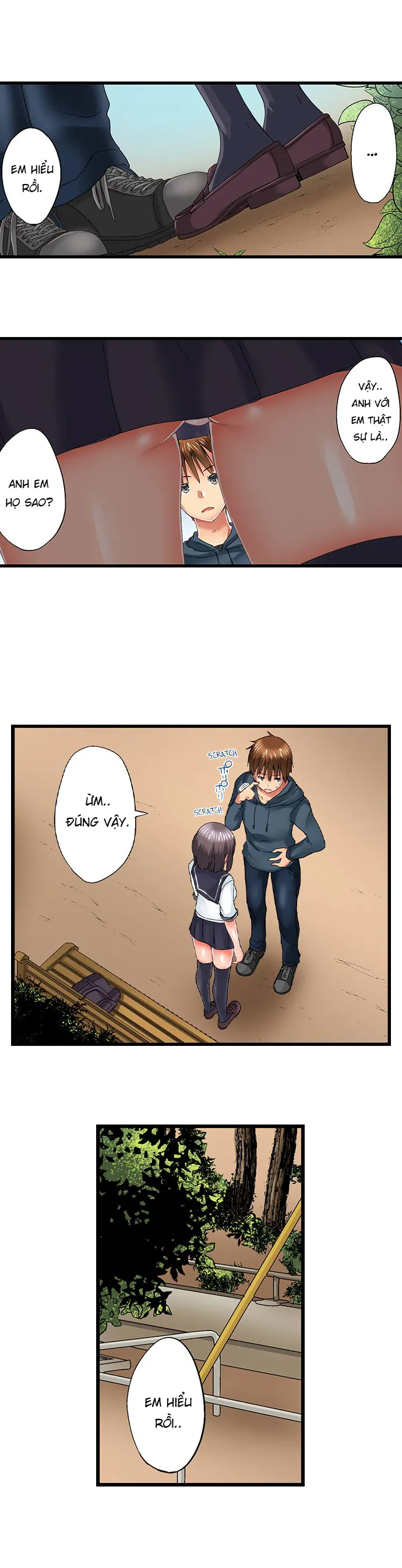 HentaiVN.net - Ảnh 4 - Anh trai trượt vào trong tôi khi tắm chung [Overflow | Jitsu Wa Ima Haittemasu.... Ofuro De Onii-Chan No Katai Are Ga...] - Chap 50