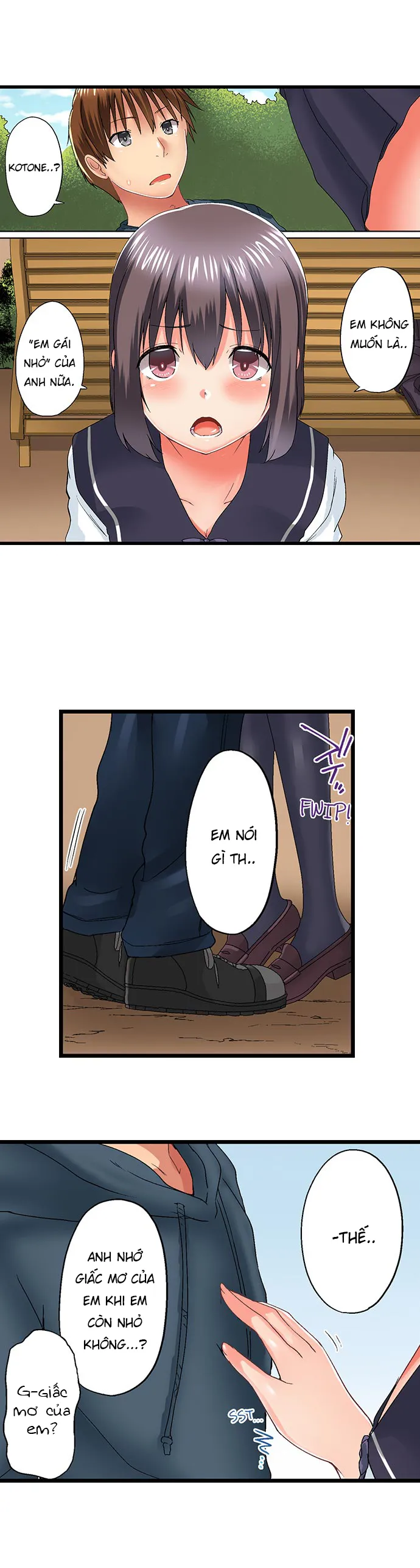 HentaiVN.net - Ảnh 6 - Anh trai trượt vào trong tôi khi tắm chung [Overflow | Jitsu Wa Ima Haittemasu.... Ofuro De Onii-Chan No Katai Are Ga...] - Chap 50