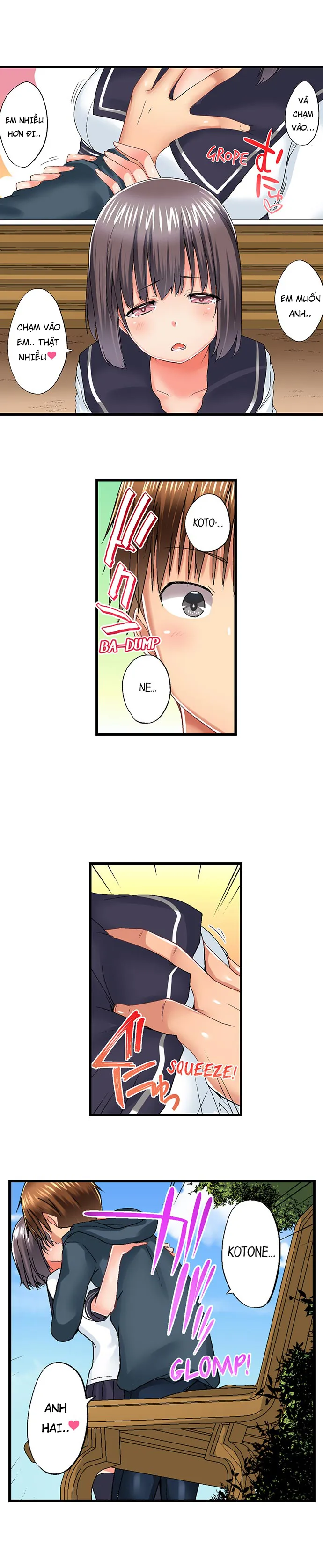 HentaiVN.net - Ảnh 9 - Anh trai trượt vào trong tôi khi tắm chung [Overflow | Jitsu Wa Ima Haittemasu.... Ofuro De Onii-Chan No Katai Are Ga...] - Chap 50