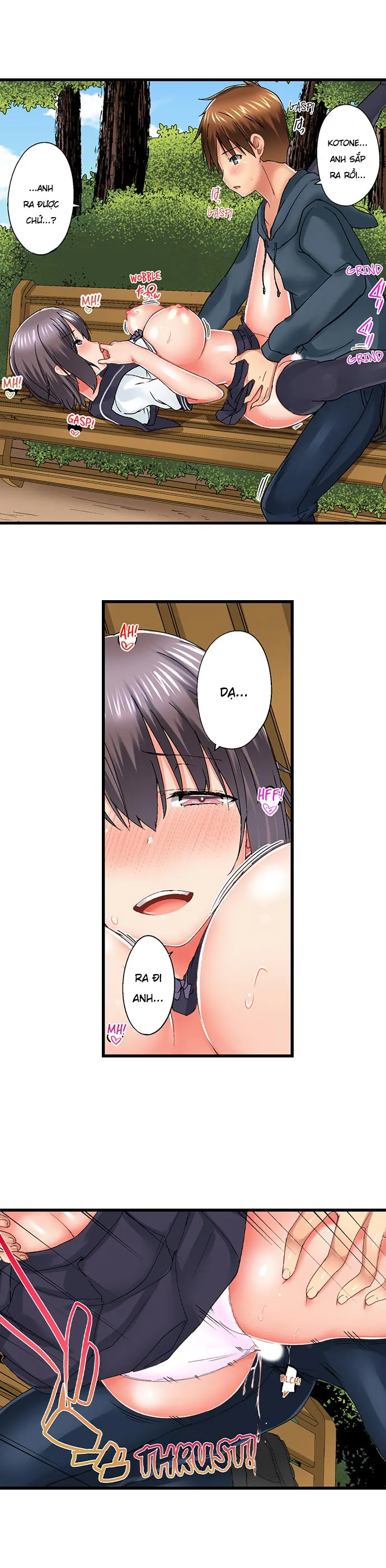 HentaiVN.net - Ảnh 9 - Anh trai trượt vào trong tôi khi tắm chung [Overflow | Jitsu Wa Ima Haittemasu.... Ofuro De Onii-Chan No Katai Are Ga...] - Chap 51
