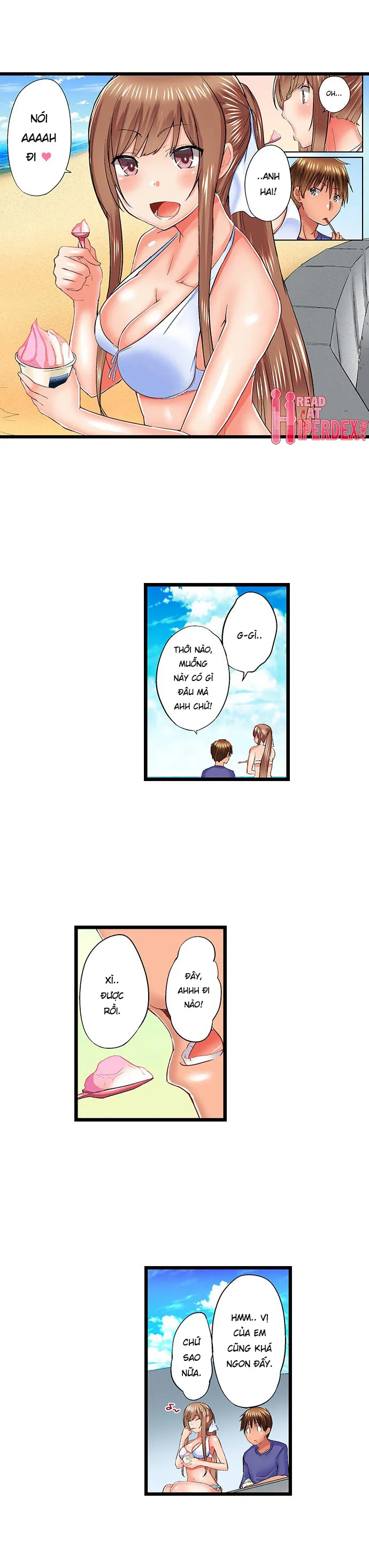 HentaiVN.net - Ảnh 9 - Anh trai trượt vào trong tôi khi tắm chung [Overflow | Jitsu Wa Ima Haittemasu.... Ofuro De Onii-Chan No Katai Are Ga...] - Chap 58