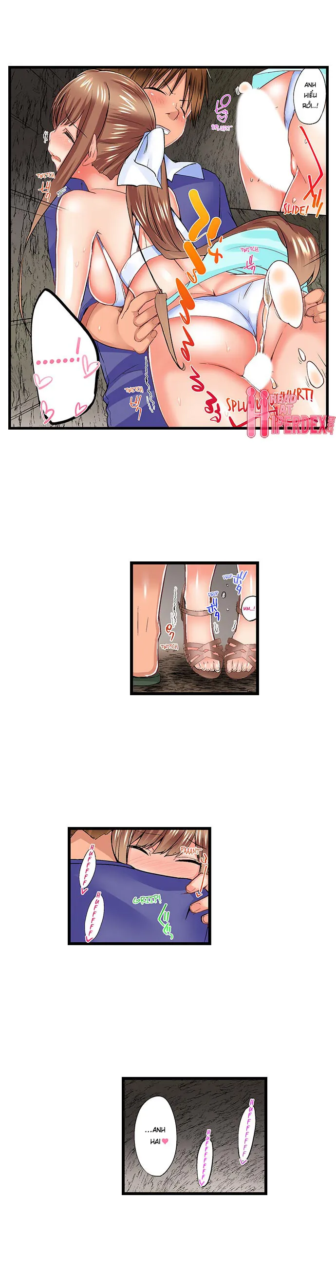 HentaiVN.net - Ảnh 10 - Anh trai trượt vào trong tôi khi tắm chung [Overflow | Jitsu Wa Ima Haittemasu.... Ofuro De Onii-Chan No Katai Are Ga...] - Chap 59
