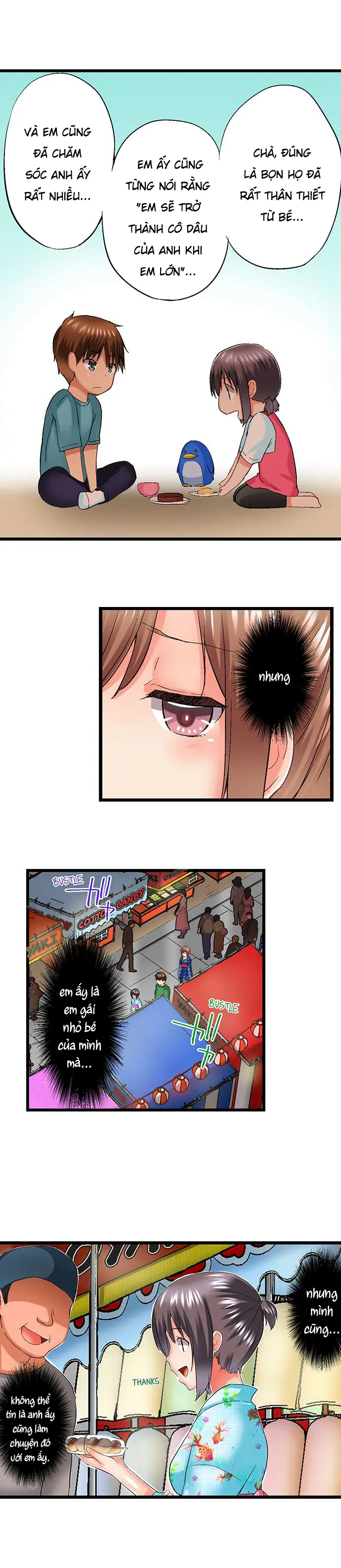 HentaiVN.net - Ảnh 6 - Anh trai trượt vào trong tôi khi tắm chung [Overflow | Jitsu Wa Ima Haittemasu.... Ofuro De Onii-Chan No Katai Are Ga...] - Chap 67