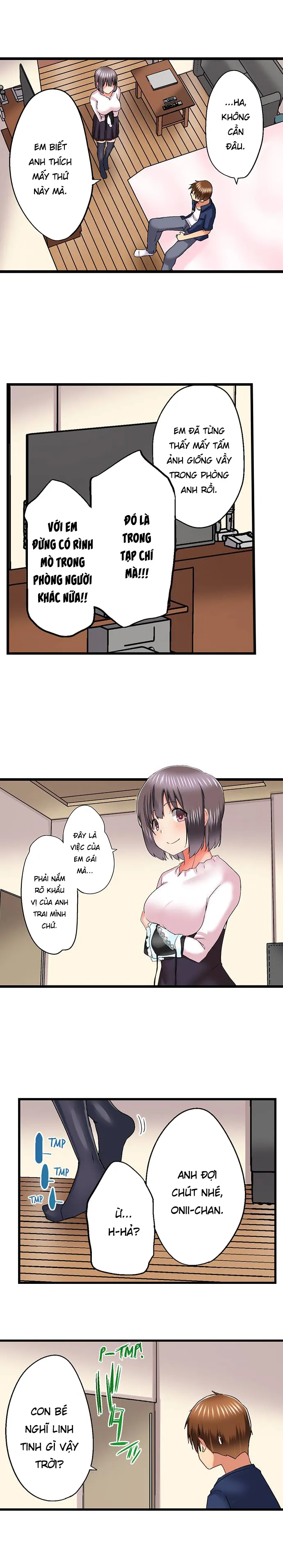 HentaiVN.net - Ảnh 12 - Anh trai trượt vào trong tôi khi tắm chung [Overflow | Jitsu Wa Ima Haittemasu.... Ofuro De Onii-Chan No Katai Are Ga...] - Chap 76