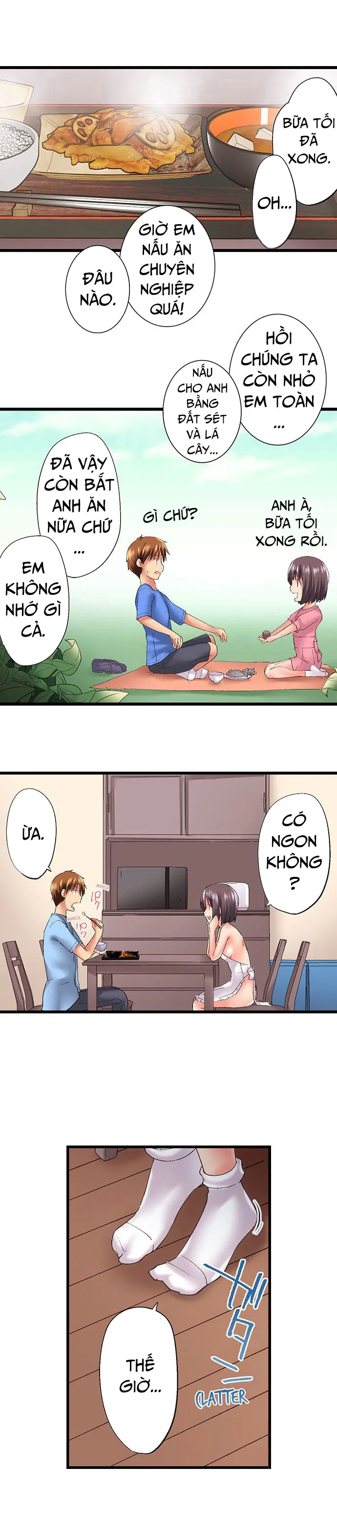 HentaiVN.net - Ảnh 3 - Anh trai trượt vào trong tôi khi tắm chung [Overflow | Jitsu Wa Ima Haittemasu.... Ofuro De Onii-Chan No Katai Are Ga...] - Chap 83