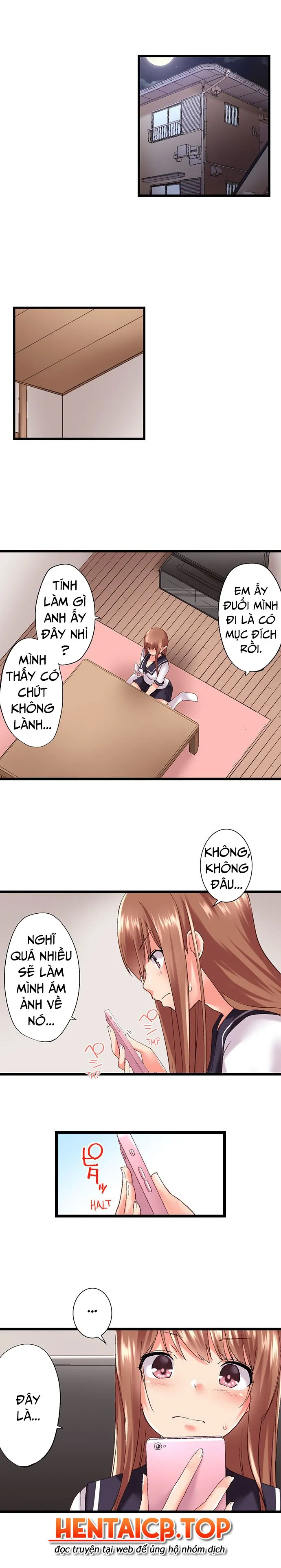 HentaiVN.net - Ảnh 10 - Anh trai trượt vào trong tôi khi tắm chung [Overflow | Jitsu Wa Ima Haittemasu.... Ofuro De Onii-Chan No Katai Are Ga...] - Chap 84