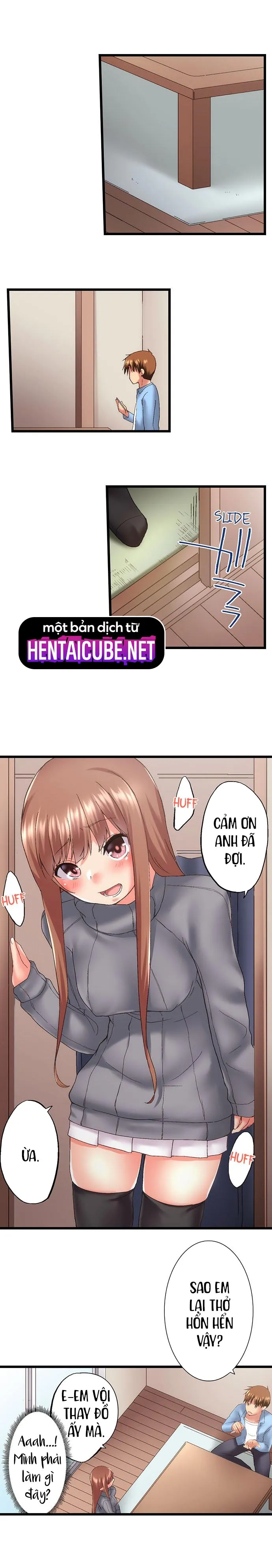 HentaiVN.net - Ảnh 9 - Anh trai trượt vào trong tôi khi tắm chung [Overflow | Jitsu Wa Ima Haittemasu.... Ofuro De Onii-Chan No Katai Are Ga...] - Chap 85