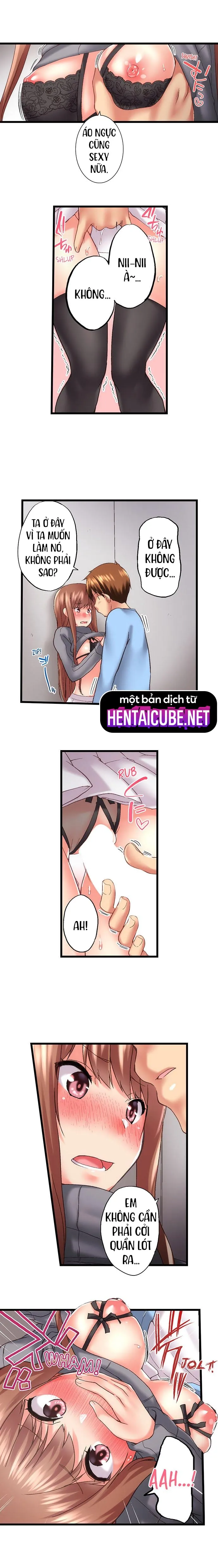 HentaiVN.net - Ảnh 5 - Anh trai trượt vào trong tôi khi tắm chung [Overflow | Jitsu Wa Ima Haittemasu.... Ofuro De Onii-Chan No Katai Are Ga...] - Chap 87