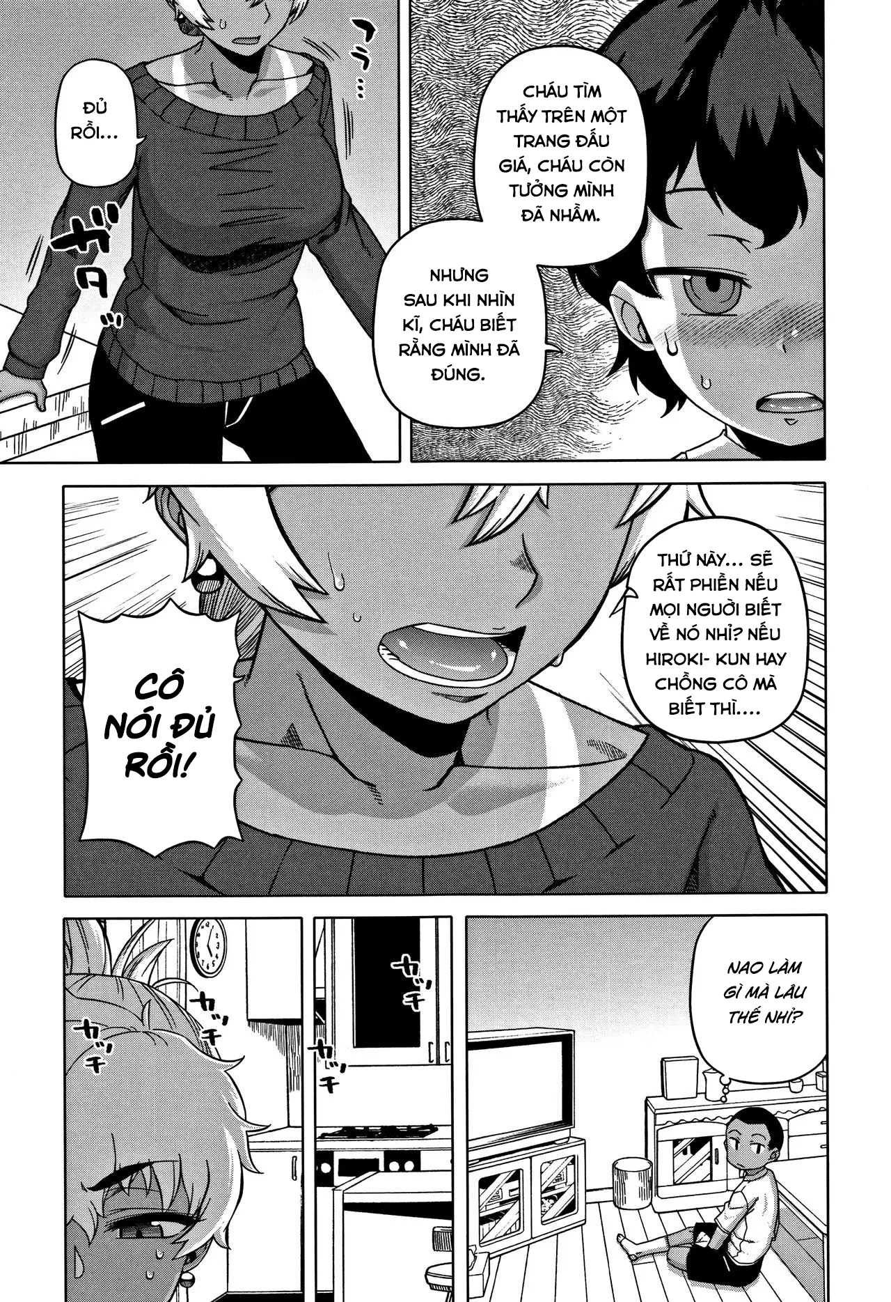 HentaiVN.net - Ảnh 13 - Chịch mẹ thằng bạn thân [Hitozuma A-san to Musuko no Yuujin N-kun; Married wife A and son's friend N-kun] - Chap 1
