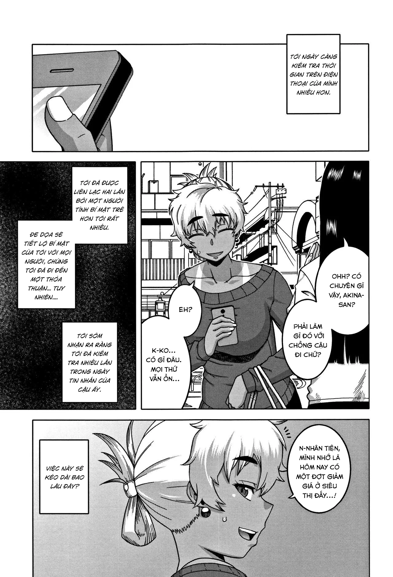 HentaiVN.net - Ảnh 4 - Chịch mẹ thằng bạn thân [Hitozuma A-san to Musuko no Yuujin N-kun; Married wife A and son's friend N-kun] - Chap 3