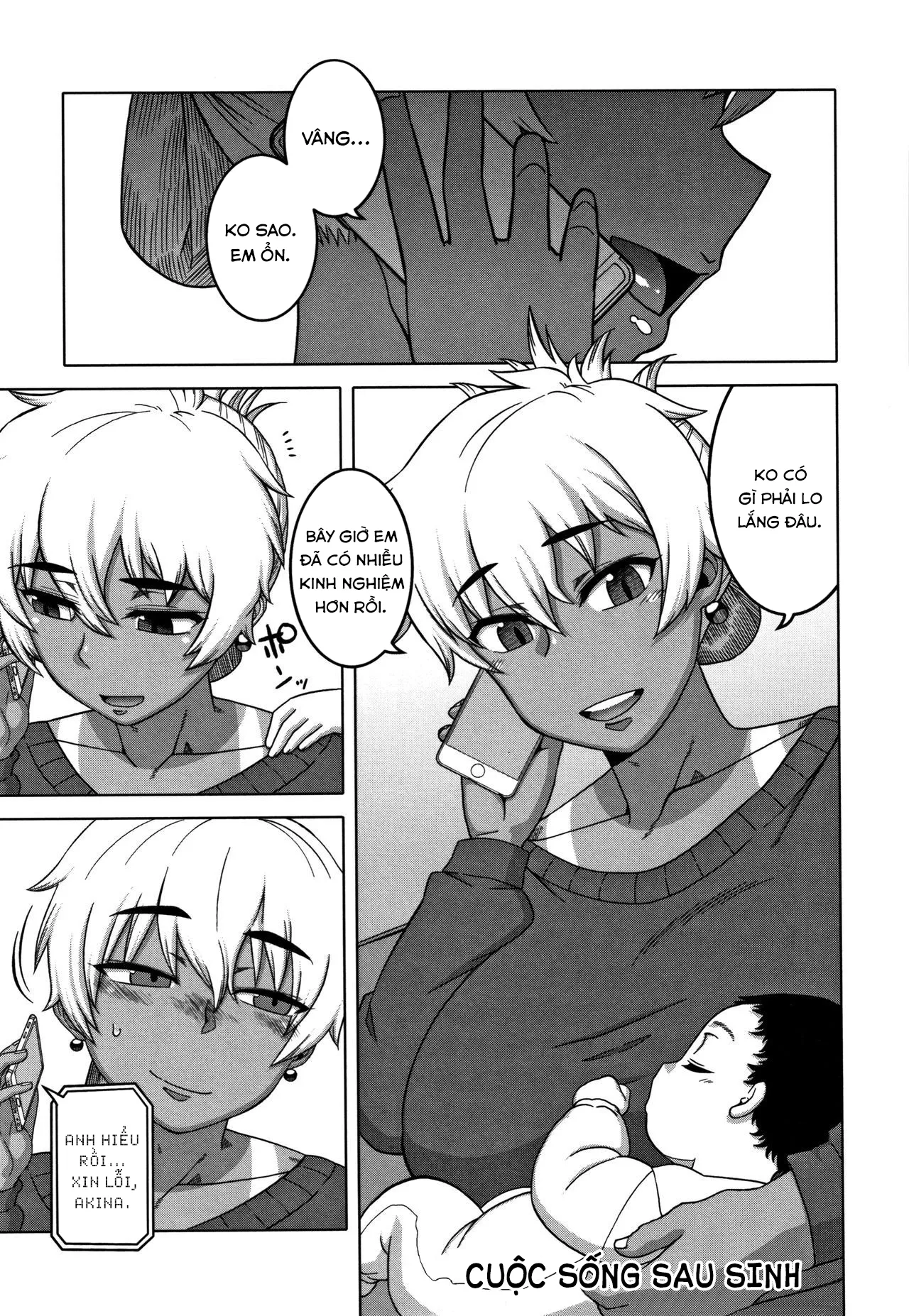 HentaiVN.net - Ảnh 4 - Chịch mẹ thằng bạn thân [Hitozuma A-san to Musuko no Yuujin N-kun; Married wife A and son's friend N-kun] - Chap 8